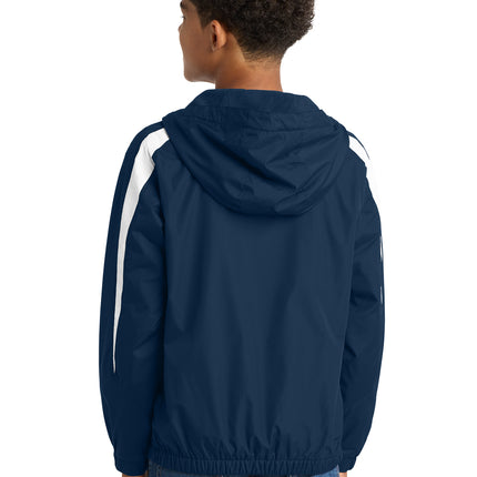 Sport‑Tek® Youth Fleece‑Lined Colorblock Jacket – YST81