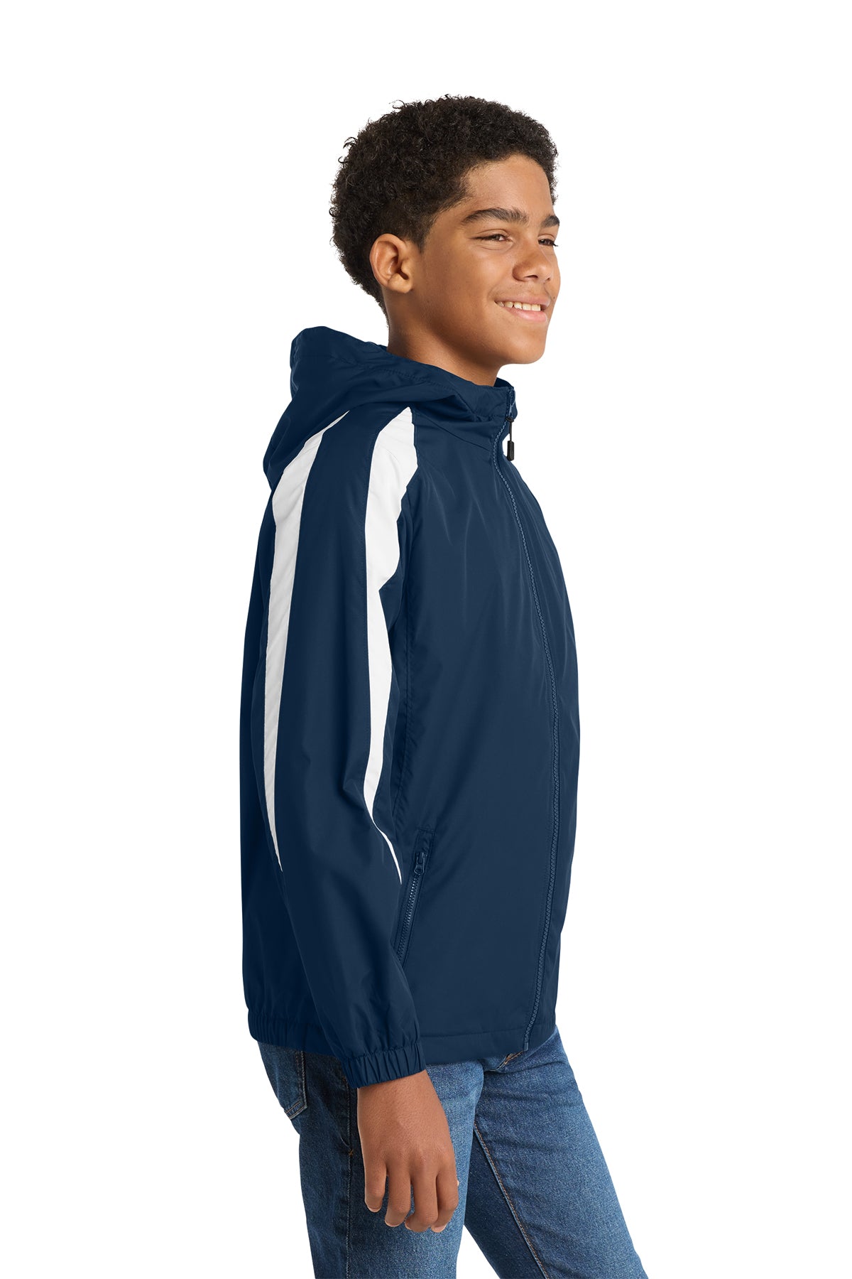 Sport‑Tek® Youth Fleece‑Lined Colorblock Jacket – YST81