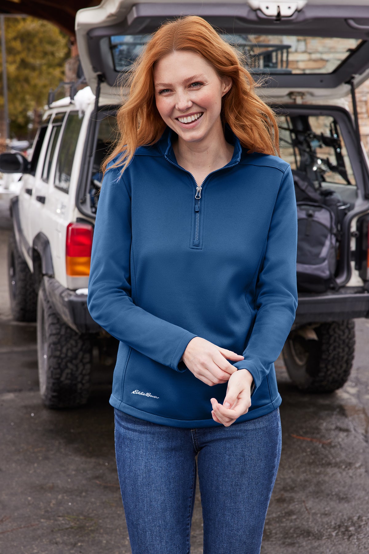 Eddie Bauer® Women’s Smooth Mid Layer Fleece 1/2‑Zip – EB2370