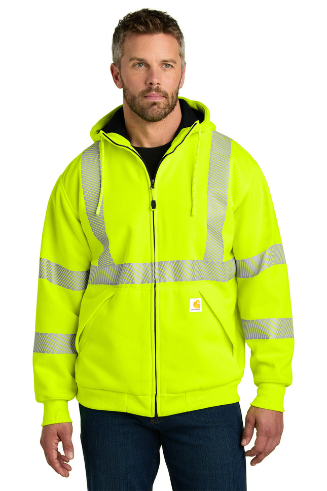 Carhartt® ANSI 107 Class 3 Lined Full‑Zip Sweatshirt – CT104988