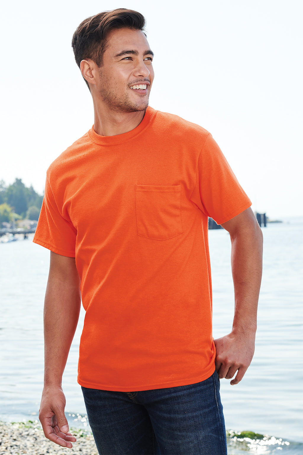 Port & Co™ Core Blend Pocket Tee – PC55P