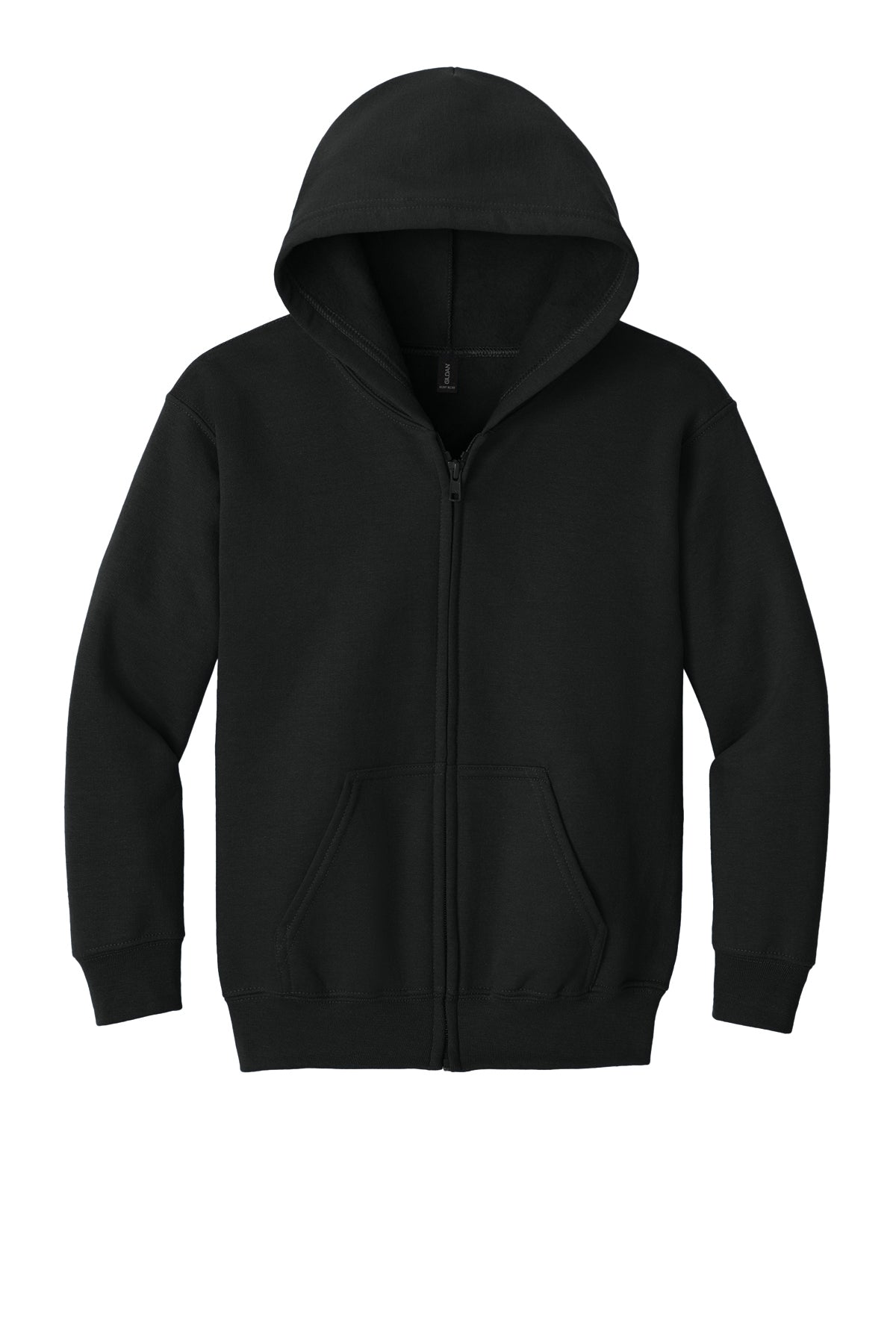 Gildan Youth Heavy Blend Full‑Zip Hooded Sweatshirt – 18600B