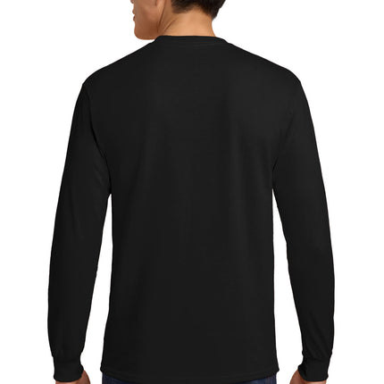 Gildan® Ultra Cotton® Long Sleeve Pocket T‑Shirt – 2410