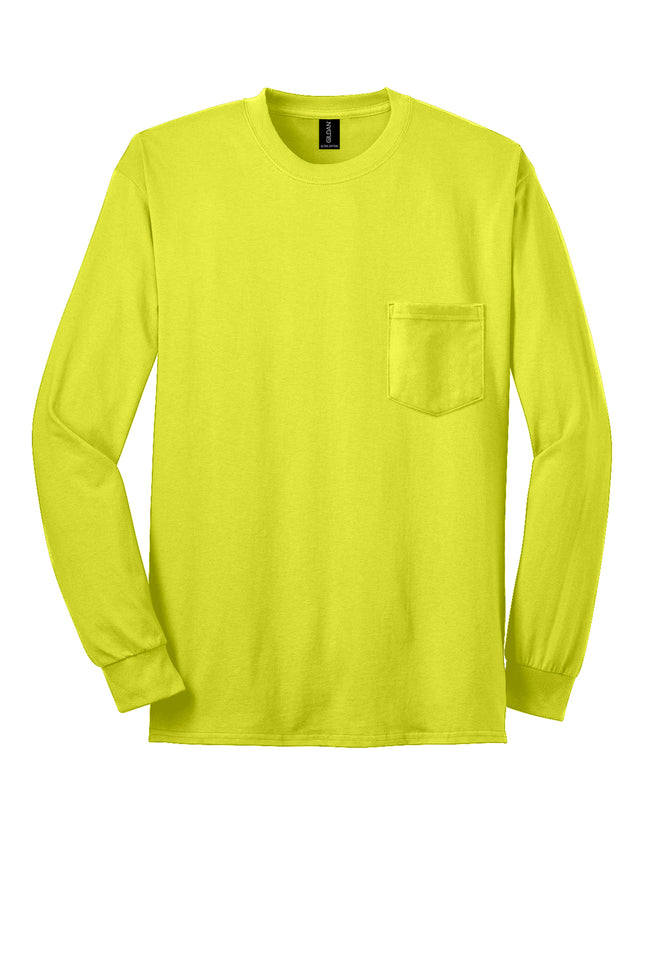 Gildan® Ultra Cotton® Long Sleeve Pocket T‑Shirt – 2410