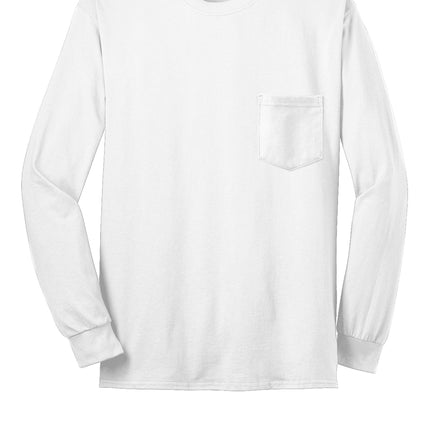 Gildan® Ultra Cotton® Long Sleeve Pocket T‑Shirt – 2410