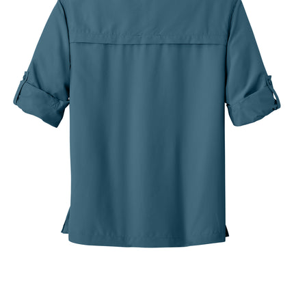 Eddie Bauer Long Sleeve Performance Fishing Shirt — EB600