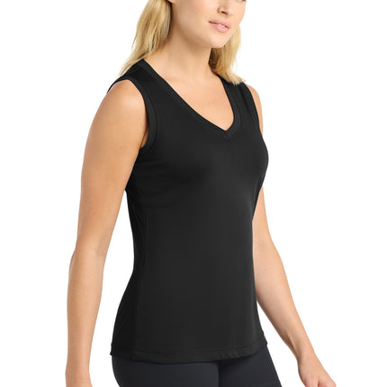 Sport‑Tek® Women’s Sleeveless PosiCharge® Competitor™ V‑Neck Tee – LST352