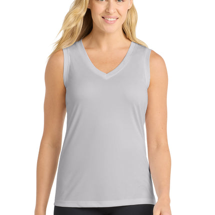 Sport‑Tek® Women’s Sleeveless PosiCharge® Competitor™ V‑Neck Tee – LST352