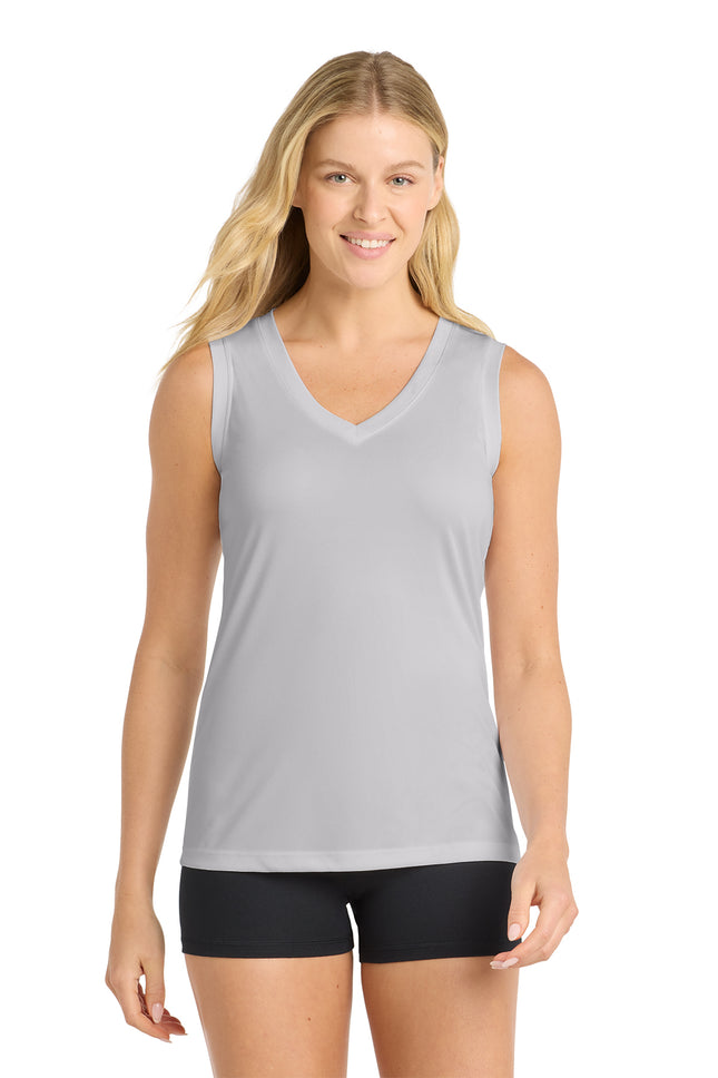 Sport‑Tek® Women’s Sleeveless PosiCharge® Competitor™ V‑Neck Tee – LST352