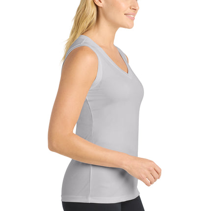 Sport‑Tek® Women’s Sleeveless PosiCharge® Competitor™ V‑Neck Tee – LST352