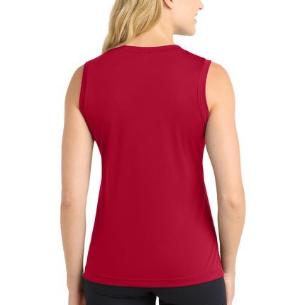 Sport‑Tek® Women’s Sleeveless PosiCharge® Competitor™ V‑Neck Tee – LST352