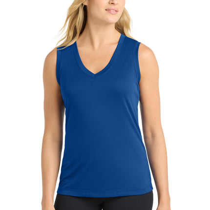 Sport‑Tek® Women’s Sleeveless PosiCharge® Competitor™ V‑Neck Tee – LST352