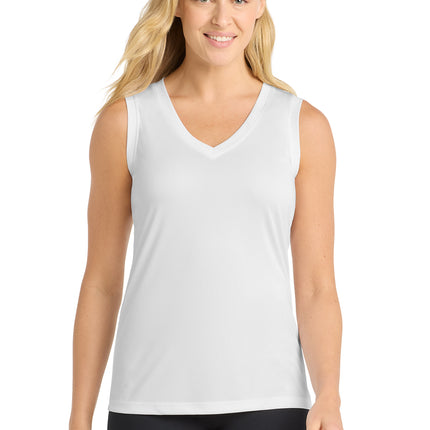 Sport‑Tek® Women’s Sleeveless PosiCharge® Competitor™ V‑Neck Tee – LST352