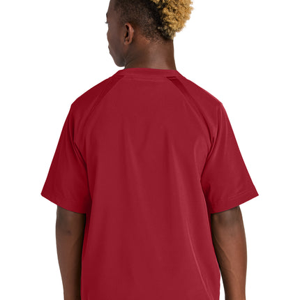 Sport‑Tek® Youth Repeat 1/2‑Zip Short Sleeve Jacket – YJST489
