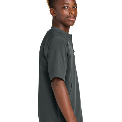 Sport‑Tek® Youth Repeat 1/2‑Zip Short Sleeve Jacket – YJST489