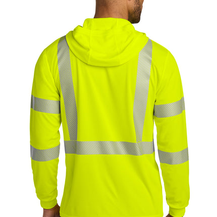 CornerStone® ANSI 107 Class 3 Long Sleeve Segmented Tape Hooded Tee – CS208