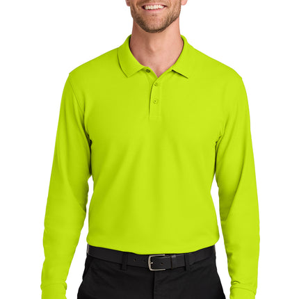 Port Authority® Wearever Signature Pique Long Sleeve Polo – K200LS