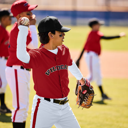 Sport‑Tek® Youth PosiCharge® Tough Mesh Full‑Button Jersey – YST220