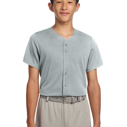 Sport‑Tek® Youth PosiCharge® Tough Mesh Full‑Button Jersey – YST220