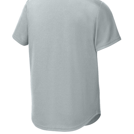 Sport‑Tek® Youth PosiCharge® Tough Mesh Full‑Button Jersey – YST220