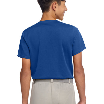 Sport‑Tek® Youth PosiCharge® Tough Mesh Full‑Button Jersey – YST220