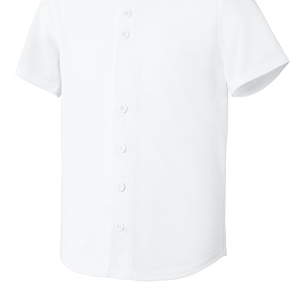 Sport‑Tek® Youth PosiCharge® Tough Mesh Full‑Button Jersey – YST220