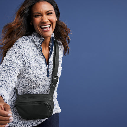 Port Authority® Matte Dual‑Compartment Crossbody – BG938
