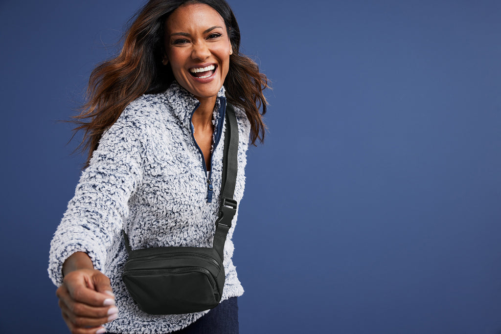 Port Authority® Matte Dual‑Compartment Crossbody – BG938
