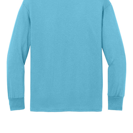 Port & Co™ Youth Long Sleeve Core Cotton Tee — PC54YLS