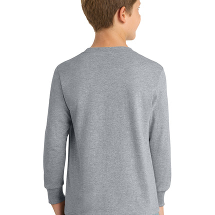 Port & Co™ Youth Long Sleeve Core Cotton Tee — PC54YLS