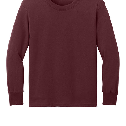 Port & Co™ Youth Long Sleeve Core Cotton Tee — PC54YLS
