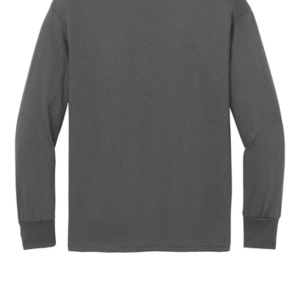 Port & Co™ Youth Long Sleeve Core Cotton Tee — PC54YLS