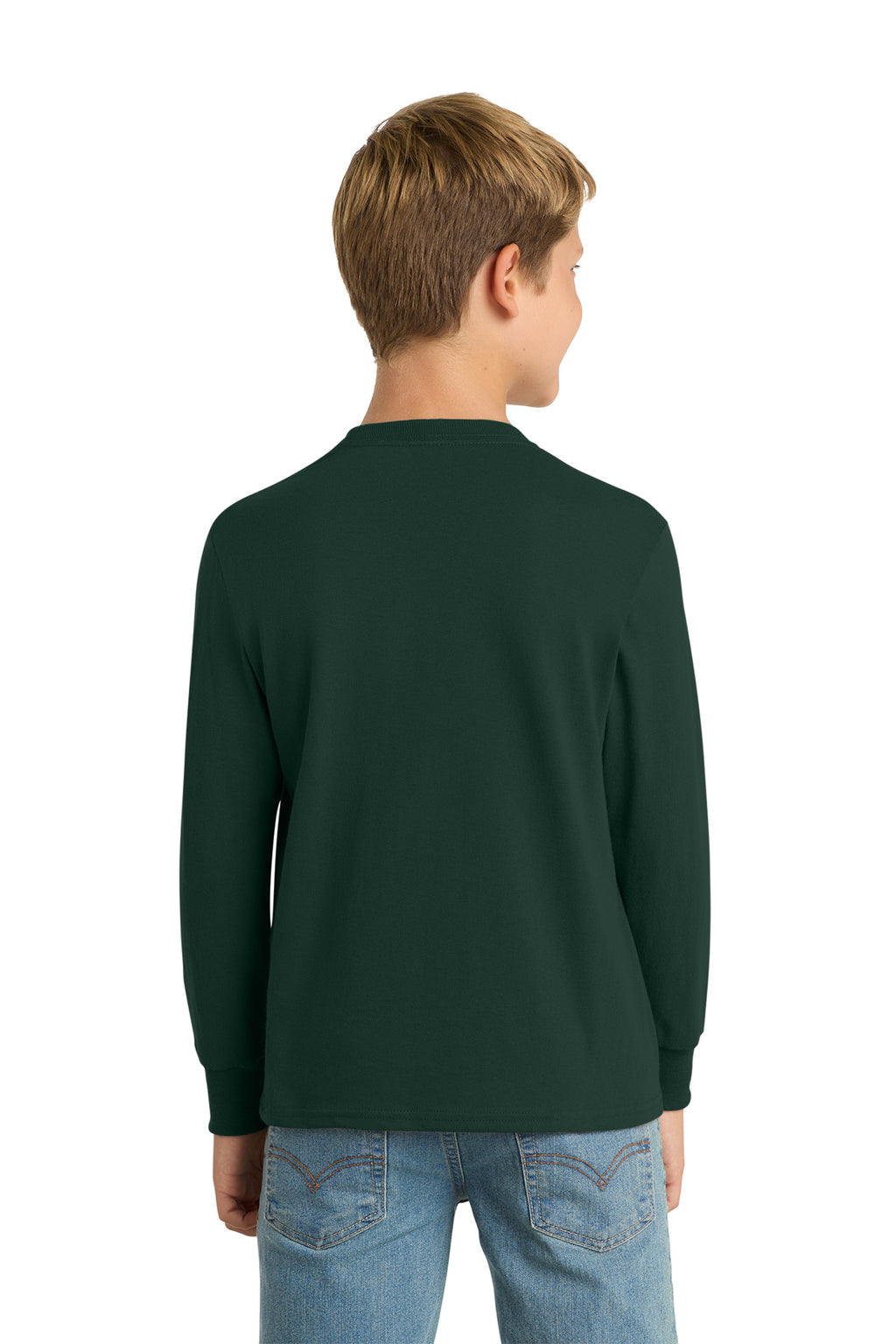 Port & Co™ Youth Long Sleeve Core Cotton Tee — PC54YLS