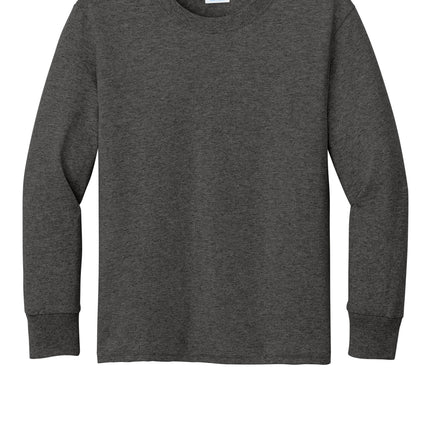 Port & Co™ Youth Long Sleeve Core Cotton Tee — PC54YLS