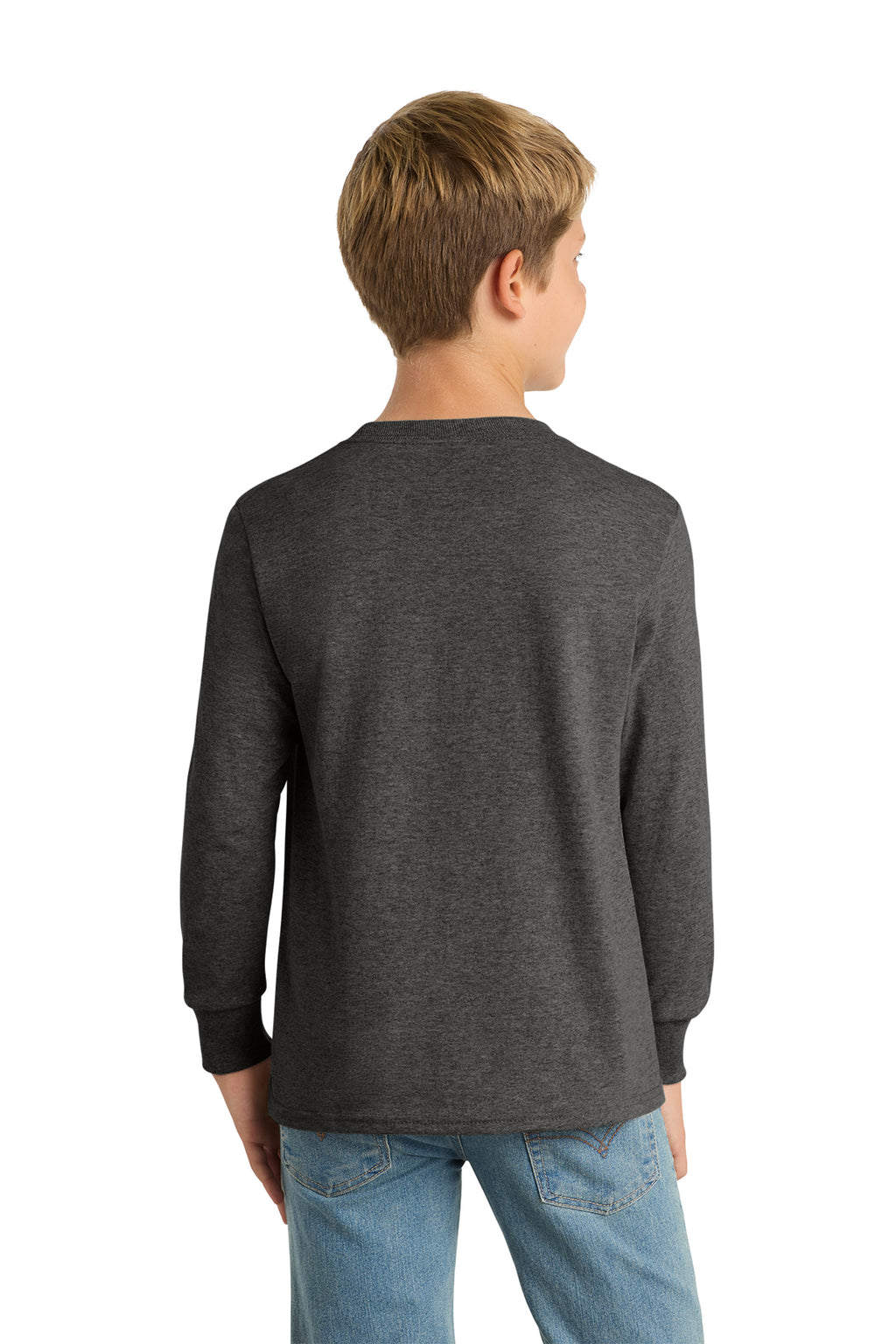 Port & Co™ Youth Long Sleeve Core Cotton Tee — PC54YLS