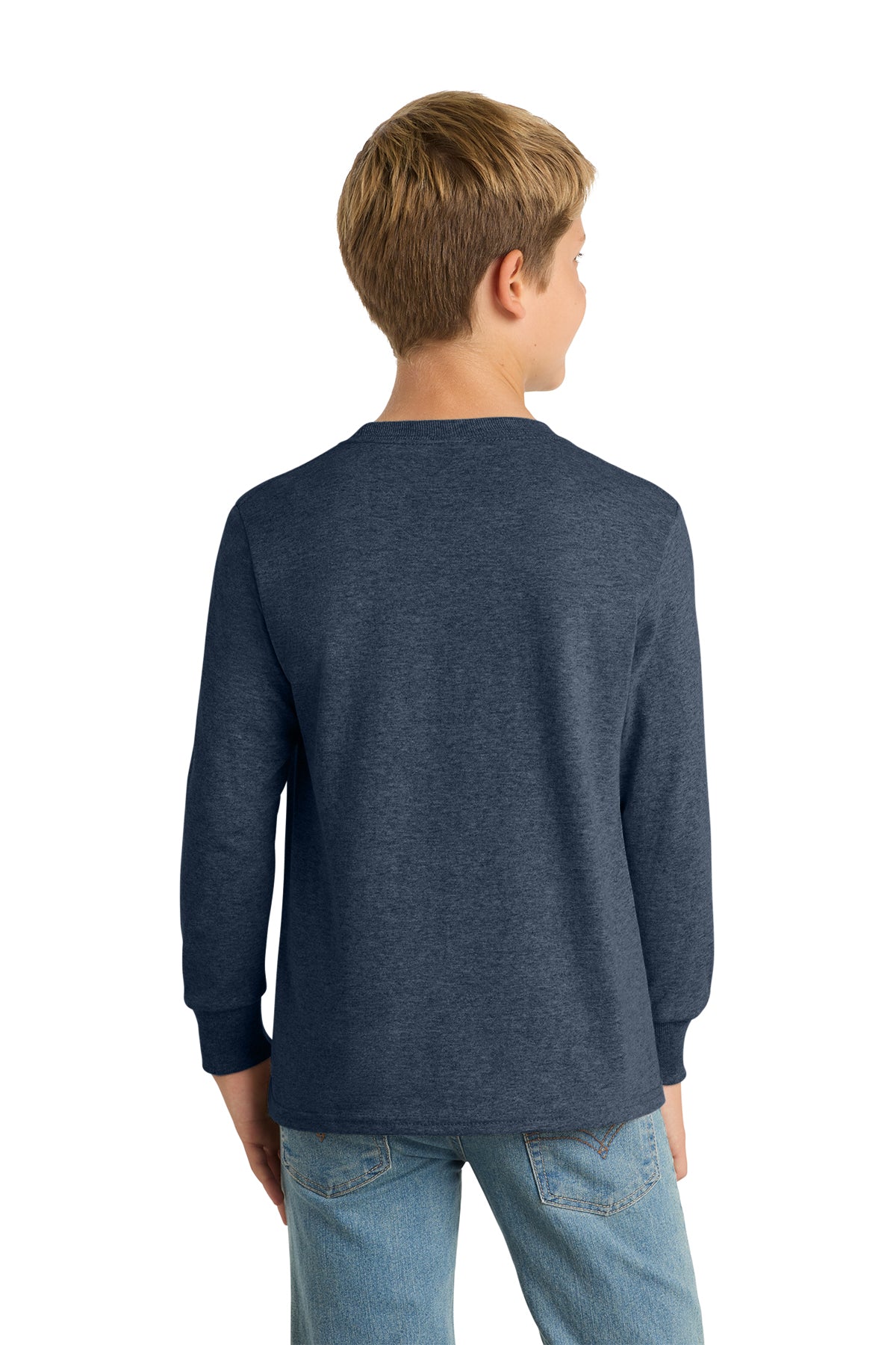 Port & Co™ Youth Long Sleeve Core Cotton Tee — PC54YLS
