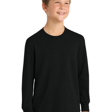 Port & Co™ Youth Long Sleeve Core Cotton Tee — PC54YLS