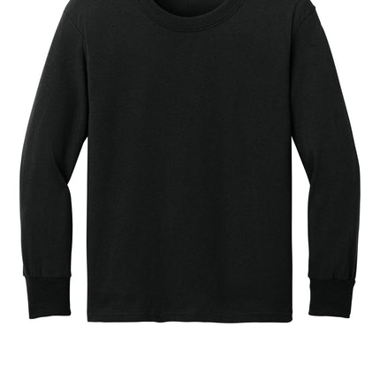 Port & Co™ Youth Long Sleeve Core Cotton Tee — PC54YLS