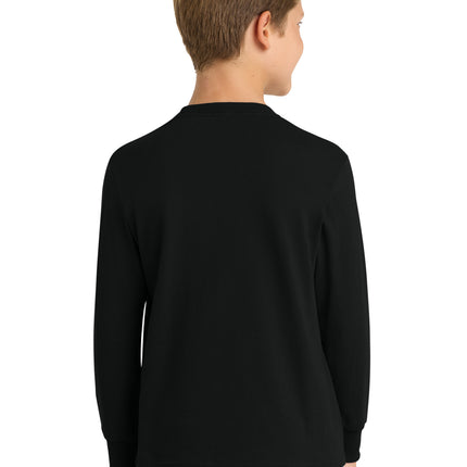 Port & Co™ Youth Long Sleeve Core Cotton Tee — PC54YLS