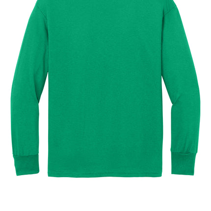 Port & Co™ Youth Long Sleeve Core Cotton Tee — PC54YLS