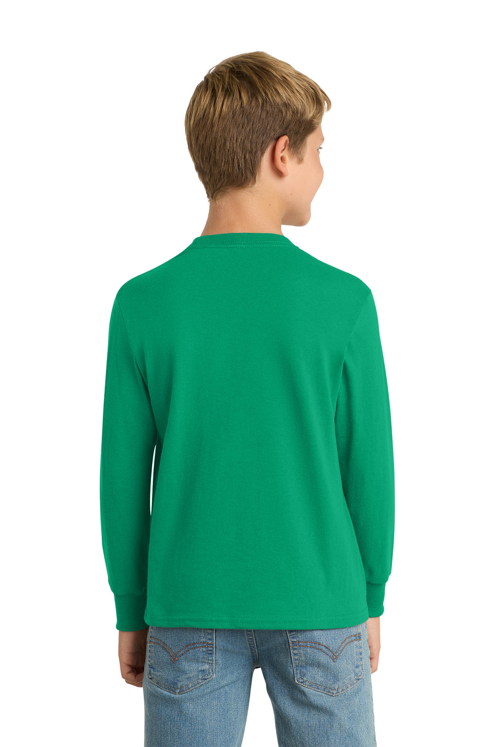 Port & Co™ Youth Long Sleeve Core Cotton Tee — PC54YLS