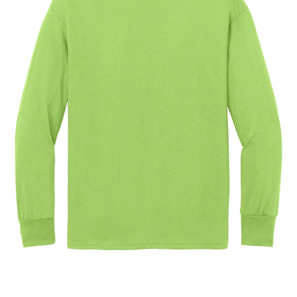 Port & Co™ Youth Long Sleeve Core Cotton Tee — PC54YLS