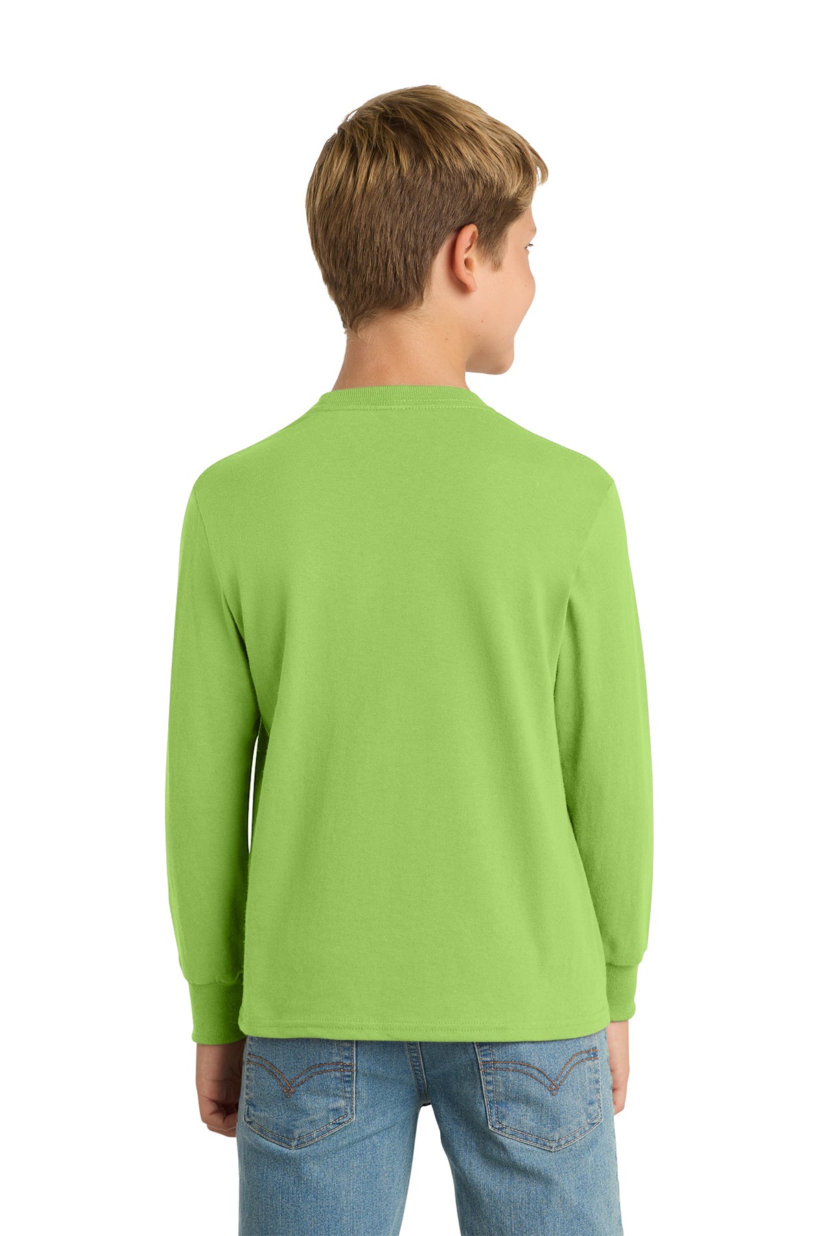 Port & Co™ Youth Long Sleeve Core Cotton Tee — PC54YLS