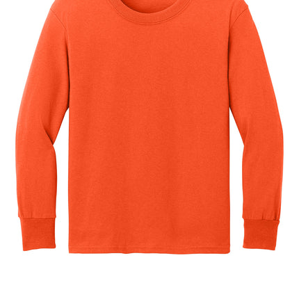 Port & Co™ Youth Long Sleeve Core Cotton Tee — PC54YLS