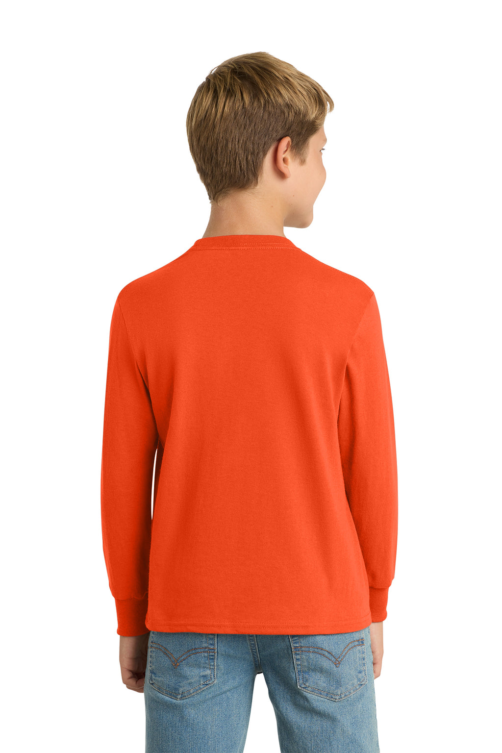Port & Co™ Youth Long Sleeve Core Cotton Tee — PC54YLS