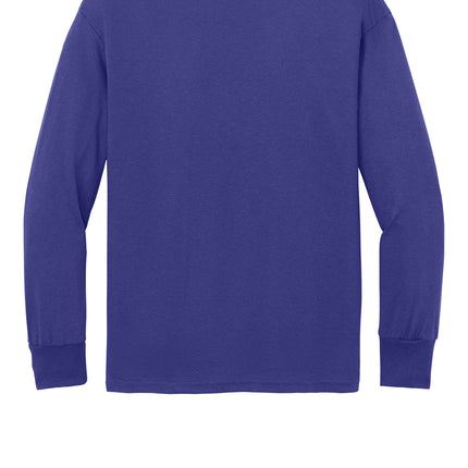 Port & Co™ Youth Long Sleeve Core Cotton Tee — PC54YLS