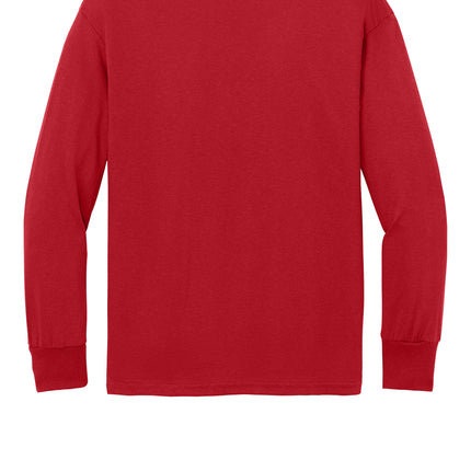 Port & Co™ Youth Long Sleeve Core Cotton Tee — PC54YLS
