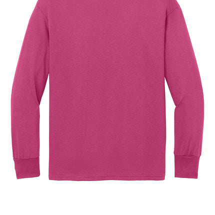 Port & Co™ Youth Long Sleeve Core Cotton Tee — PC54YLS