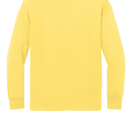 Port & Co™ Youth Long Sleeve Core Cotton Tee — PC54YLS