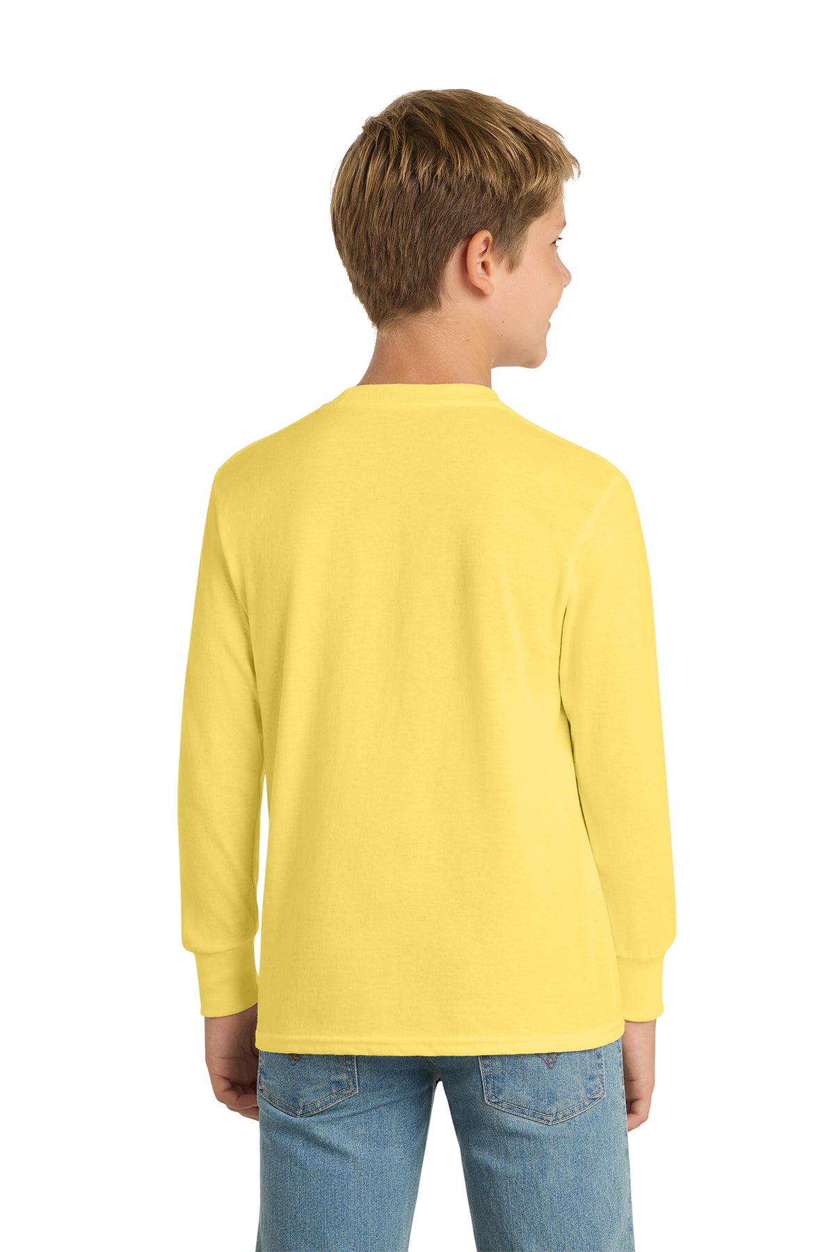 Port & Co™ Youth Long Sleeve Core Cotton Tee — PC54YLS